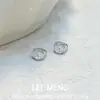 Pendientes de Zirconio de Alta Gama Transparentes como el Hielo para Mujer, Sencillos, Compactos, Exquisitos, Modernos, Tendencia, Versátiles, Pendientes y Aretes de Alta Gama