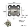 Bisagra Estilo Antiguo 5cm Bisagra de Encaje Bisagra Plana Amarilla Bisagra de Resorte Bisagra de Mariposa Bisagra de Lingote de Plata con Tornillos