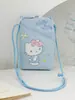 Bolsa Transversal da Família Sanrio Licenciada Oficialmente HELLO KITTY Bolsa para Celular Bolsa Mini Portátil