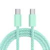 Cable de Datos Certificado CE Adecuado para Apple 15 16 Samsung Huawei Carga Rápida Cable de Carga Macarrón Venta al por Mayor