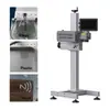 Fe Aluminio Metal Negro Acero Inoxidable Aleación de Titanio Plástico Pvc Cuero Máquina de Marcado Láser Grabado Láser