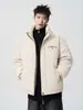 Chaqueta de algodón cálida de otoño e invierno para hombre, nuevo estilo coreano 2026, moderna para jóvenes, con cuello alto, versátil, abrigo casual de algodón para hombre