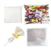 Saco de embalagem para pirulito conjunto de três peças doce artesanal caseiro queijo chocolate saco transparente arame de amarrar palito de papel palito