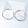 Pendientes de Aro Dorados en Forma de C Estilo Ins Europeo y Americano para Mujer, Pendientes de Joyería de Acero Inoxidable Dorado con Elementos Geométricos