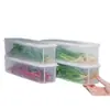 Caja de conservación de alimentos frescos, cebolleta, cilantro, raíz entera, jengibre, ajo, fideos, huevos, caja de almacenamiento para refrigerador