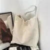 Bolsa de Lona Casual y Ligera para Mujer 2025 Nuevo Verano Gran Capacidad Versátil Bolso Tote Bolso de Hombro para Estudiante