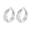 Pendientes de Aro Grandes Retro Europeos y Americanos, Pendientes Transfronterizos en Forma de C Incrustados de Diamantes, Estilo Francés Retro, Pendientes de Lujo Ligero de Moda