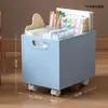 Caja de Almacenamiento para Libros de Arte de Estudiantes con Ruedas Estantería de Almacenamiento de Libros para Aula Caja de Almacenamiento Móvil para Organización de Libros