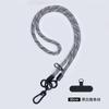 Cordão para Celular Pendurado no Pescoço Transversal 8mm Tira Trançada Corda Curta para Pulso Capa de Celular Cadeia de Cordão Atacado Fábrica