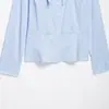 Ins Ropa de mujer al por mayor estilo europeo y americano Otoño 2026 Nueva Camisa Versátil a Rayas con Lazo 4387260