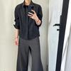 Camisas Bordadas de Manga Larga Estilo Retro Americano Flor Eterna para Hombres y Mujeres, Tops y Chaquetas de Verano Modernos de Corte Limpio