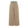 Calça Wide Leg Tendência de Linho Tencel para Mulheres, Nova Cintura Alta Versátil Solta Emagrecimento Casual de Perna Reta para Primavera e Verão