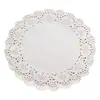 Plato de papel con encaje redondo, papel absorbente de aceite para cocina, hogar, frito, horneado, postre, pastel, con base de flor, 140 hojas