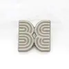 Nuevo Botón Metálico de Alta Calidad Diseño Cuadrado Botón Decorativo Superior Botón para Camisa Cárdigan Vestido Abrigo