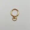 Anillo de Resorte con Hebilla Giratoria de Corazón en Forma de D Gancho Colgante de Herrajes Redondos en Forma de Corazón para Equipaje Accesorio de Conexión para Llavero DIY