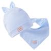 Yiwu Gorros para Bebé al por Mayor Gorros de Algodón para Recién Nacidos Gorros de Conejo para Bebés Conjunto de Gorro y Pañuelo para la Cabeza para Bebé
