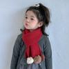 Bufanda Infantil para Niñas Otoño e Invierno Cálida de Punto para el Cuello Color Sólido Bebé de Pocos Meses Bufanda Gruesa para el Cuello a Prueba de Frío