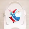 Adesivo de Vaso Sanitário de Natal da Amazon Decoração de Vaso Sanitário Papai Noel Adesivo de Aromaterapia Adesivo de Feltro para Vaso Sanitário