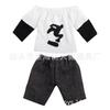 Zapatos Suaves de Goma con Dedos Estampados, Rodilleras, Pantalones para Dedos, Tops para Dedos, Set de Parque de Patineta para Dedos, Bicicleta, Juguetes Transfronterizos