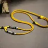 Cordón para Collar de los Cinco Dioses de la Riqueza Estilo Tíbet, Cordón para Colgante Tejido a Mano, Artículos de Joyería Cultural y Artística del Tíbet, Cordón para Colgar Thangka del Mantra de Seis Sílabas
