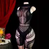 Atuendo sexy transfronterizo con jacquard de malla, transparente y seductor, falda bodycon de estilo sexy para mujer