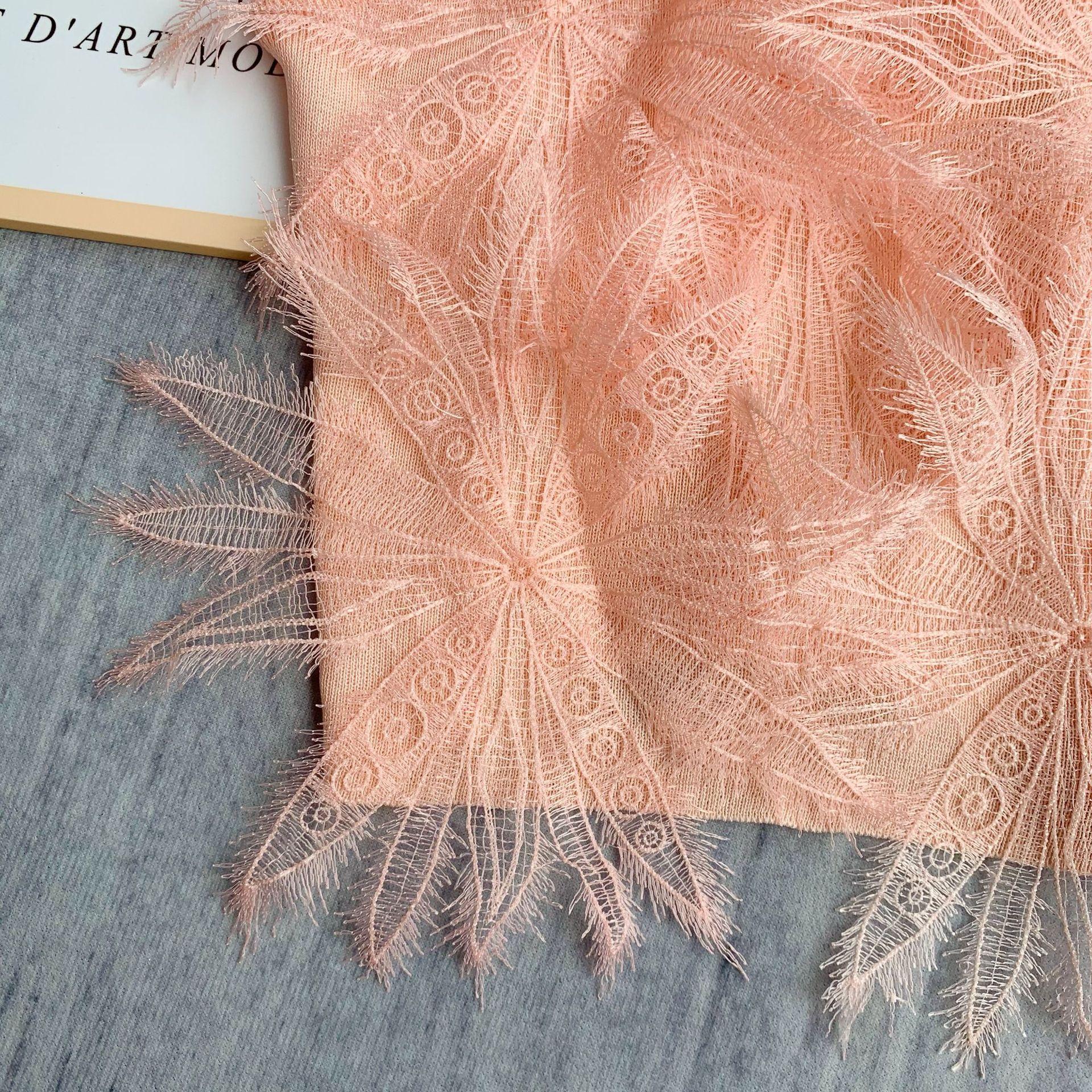 Z-3-30-1  蕾丝羽毛吊带背心 (6)