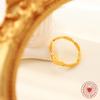 Anillo de Moda Versátil con Forma de Corazón Calado Acero de Titanio Anillo de Dedo Joyería Simple Lujo Ligero Anillo de Dedo Moda para Mujer Accesorios Retro