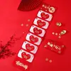 2026 Ano do Cavalo Envelopes Vermelhos para o Ano Novo Pacotes Vermelhos Dobráveis Pacote Vermelho Criativo para o Festival da Primavera Porta-Cartão de Dinheiro Envelopes Vermelhos