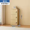 Armario de almacenamiento minimalista y moderno con cerradura, adecuado para sala de estar, montado en la pared, armario de almacenamiento multi-compartimento, armario de almacenamiento doméstico de cinco cajones