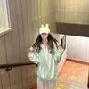 Elegante Socialite Harajuku Estilo Fresco Roupas com Capuz Moletom com Capuz Suéter com Capuz Casaco Feminino Características de Nicho