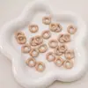 Jenga Colorido DIY Hecho a Mano Cadena para Teléfono Móvil con Cuentas Llavero Colgante Accesorios con Cuentas Agujero Grande Cuentas de Partición Ondulada