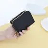 2026 Nueva Moda Versátil Cartera Plegable Tipo Acordeón con Patrón de Cocodrilo, Compacta y Sencilla de Color Sólido con Múltiples Ranuras para Tarjetas, Cartera para Monedas