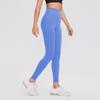 Procesamiento y personalización de pantalones de yoga para mujer, leggings de cintura alta con cepillado de doble cara, pantalones deportivos de fitness con realce de glúteos color piel OEM.