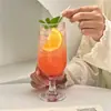 Estilo Ins Popular Taza de Jugo Vidrio Taza de Té con Leche Taza para Beber Taza para Beber Taza de Cóctel Taza de Té de Frutas