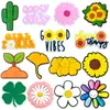 100 Conjuntos de Acessórios para Sapato Croc Mais Vendidos, Flores para Sapato, Acessórios para Sapato DIY, Fivelas de Sapato de Borracha Macia PVC, Fivelas Decorativas Croc