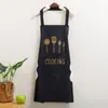 Avental de faca e garfo logo personalizado cozinha doméstica cozinhando alto valor à prova d'água à prova de óleo roupas de trabalho sujas verão fino
