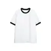 Yidao Vintage 2026 Verano Nuevo Estilo Japonés Tendencia Diseño de Bloques de Color Cuello Redondo Holgado Casual Unisex Camiseta de Manga Corta