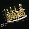 Decoración de Pastel de Cumpleaños de Celebridad de Internet Corona Adornos Tiara de Perlas de Reina para Niños Accesorios de Sombrerería para Adultos