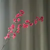 Flor artificial, flor de macieira de cabeça dupla, decoração para sala de estar e mesa de jantar, arranjo para salão de casamentos, material floral, adereços para fotos e fotografia