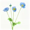 Flores Artificiales de Seda de Amapola para Arreglos Florales de Sala de Estar en Casa, Decoraciones de Boda, Arte Floral para Bodas y Accesorios Fotográficos