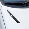 Simulación de branquias de tiburón salida de aire lateral rejilla de ventilación capó decoración adhesivo puerta de ventilación decoración de coche pegatina para coche modificado