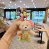 Alças Fofas para Copo de Água Laço para Calças Chaveiro de Urso Boneca de Pelúcia Enfeite para Pendurar na Bolsa Pingente de Boneca Fofa para Mulheres