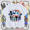 Camiseta de manga corta de verano para niños y niñas, ropa de verano, juego transfronterizo Roblox Animal Hospital