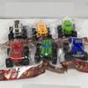 Decoración de Pastel de Cumpleaños de Dibujos Animados para Niños Transformación Autobot Adornos DIY Señal de Luz de Coche de Policía Señal de Carretera de Bloqueo de Carretera Inserto