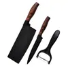 Novos fabricantes listados conjunto de ferramentas de três peças ralador de melão faca de cozinha de aço inoxidável utensílios de cozinha