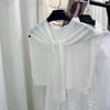 Chal pequeño de verano Fino Seda de Hielo para mujer Japonés y Coreano dulce color liso versátil protección para el cuello chaleco habitación con aire acondicionado hombro nuevo venta al por mayor