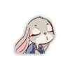 Broche de Acrílico Lindo de Dibujos Animados Estilo Ins Japonés y Coreano Insignia Judy Nick de Zootopia Corsage Pequeño Fresco