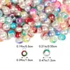 Contas Imitação Pérola de Dois Tons Pintadas com Spray ABS com Furo Grande Acessórios para Pingente de Pulseira DIY Pulseira DIY Transfronteiriça Contas Soltas