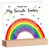 Adornos de Escritorio Acrílicos de Venta Caliente Transfronterizos Personalizados con Base de Madera Adornos Artesanales de Escritorio Adornos Cuadrados