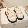 Zapatos Pequeños de Cuero para Niñas 2026 Nuevo Estilo Moño Estudiante Zapatos Negros Individuales Zapatos Infantiles Estilo Británico Zapatos de Princesa